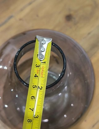 Jarrón de cristal decorativo