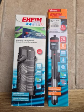 Acuario 100L con termocalentador y filtro