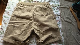 Lote Camiseta Azul y Blanca + Pantalón Beige