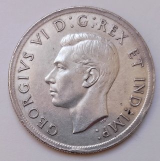 Canada George VI. 1 Dollar 1939 Argento Spl-xf