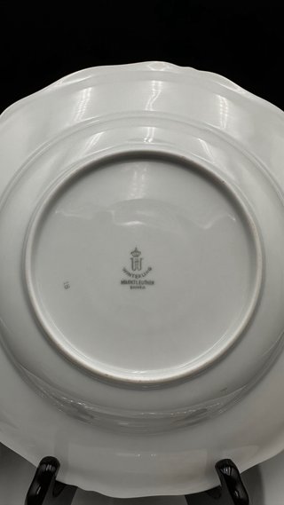 10 Piatti Fondi Winterling Bavaria Oro Vintage