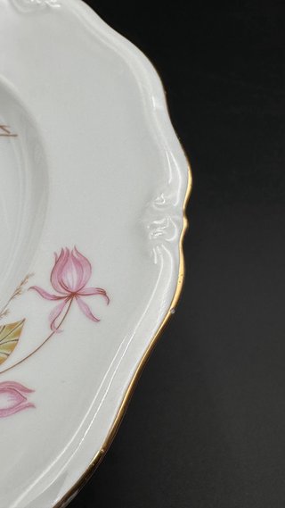 10 Piatti Fondi Winterling Bavaria Oro Vintage