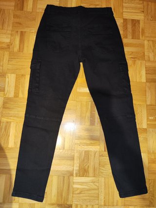 Pantalón Slim Hombre Bolsillos Laterales Negro L
