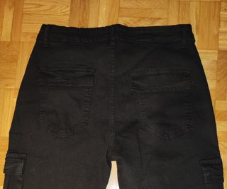 Pantalón Slim Hombre Bolsillos Laterales Negro L