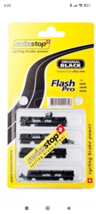 Zapatas Swiss Stop Flash Pro Original Black