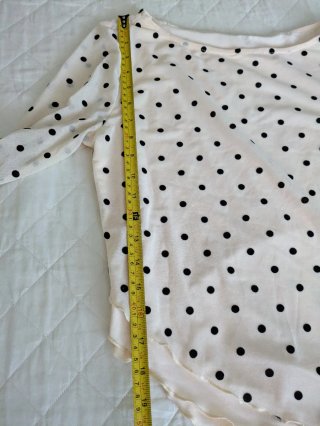 Maglia Poéselle pois beige taglia M