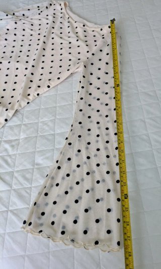 Maglia Poéselle pois beige taglia M