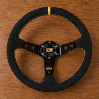 Volante Deportivo OMP Negro/Amarillo