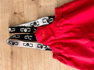 Pantalón de esquí CMP rojo con tirantes