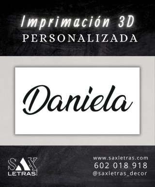 Nombres personalizados 3D