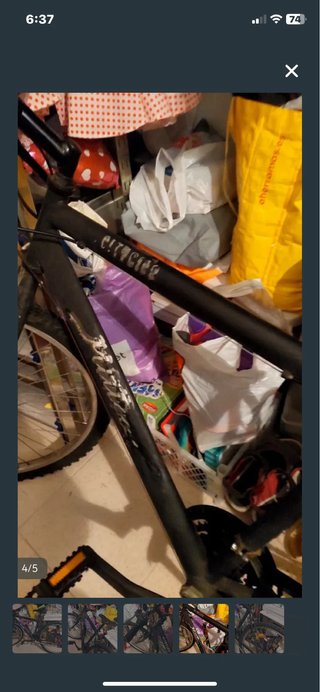 Bicicleta Montaña 26 Negra