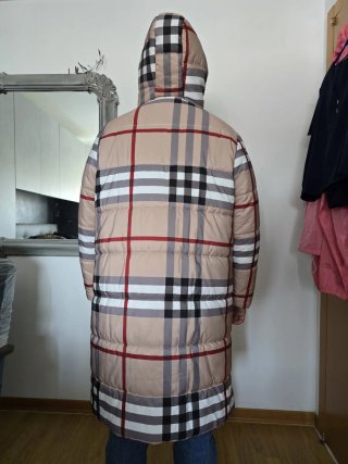 Giacca Piumino Lungo Fantasia Check