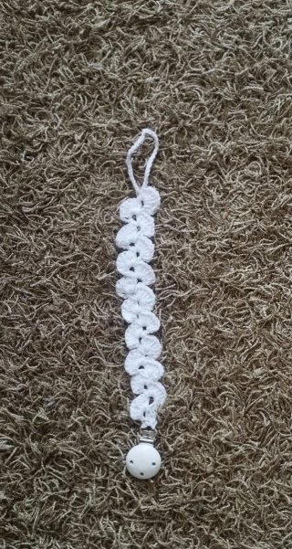 Chupetero crochet hecho a mano