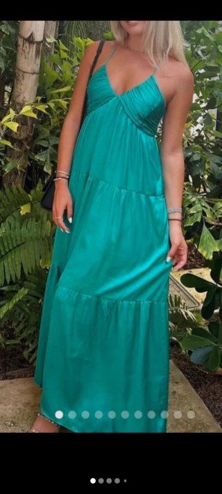 Vestido satinado Mango Talla L nuevo con etiqueta