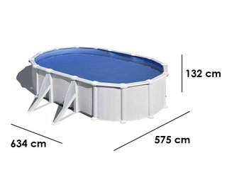 Piscina Desmontable Acero 610x375x132cm