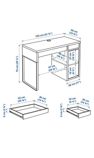 Escritorio IKEA MICKE blanco