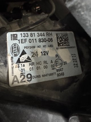 Faro delantero Opel Corsa E X15