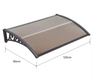Toldo Negro y Marrón 120x80cm