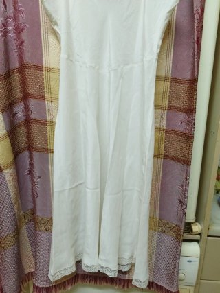 Camisón antiguo seda años 40