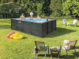 Piscina Desmontable Intex 26396NP Gris