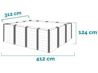Piscina Desmontable Intex 26396NP Gris