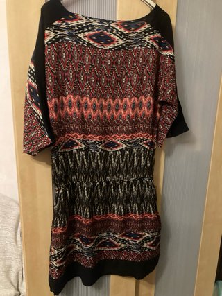 Vestido Naf Naf estampado talla M