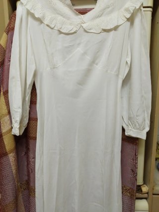 Camisón antiguo seda años 40
