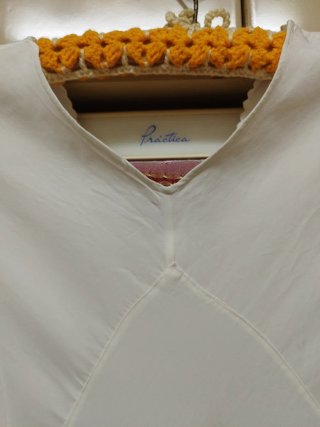 Camisón antiguo seda años 40