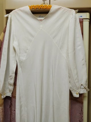 Camisón antiguo seda años 40