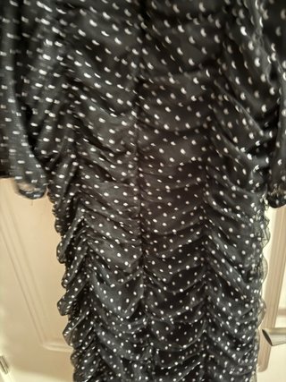 Vestido Zara Negro Lunares Tul