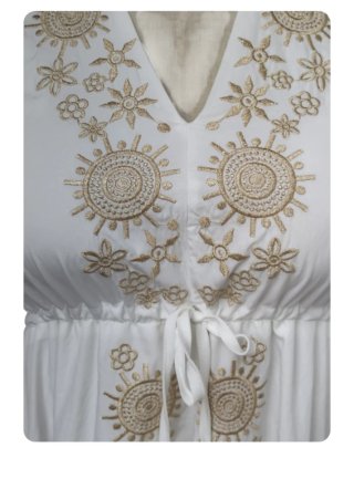 Vestido Ibicenco Largo Blanco