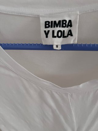 Vestido/Camiseta Bimba y Lola blanca, talla S