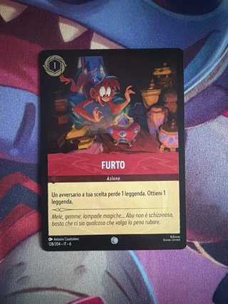 Carte Disney Lorcana - Furto 128/204 IT Foil