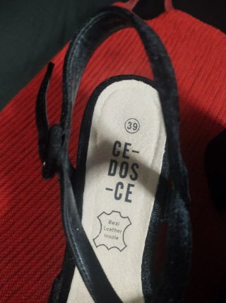 Sandalias de terciopelo N.39