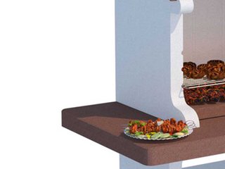Barbacoa de obra leña/carbón