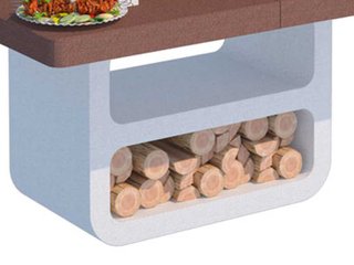 Barbacoa de obra leña/carbón