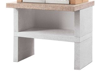 Barbacoa de obra modular para leña y carbón