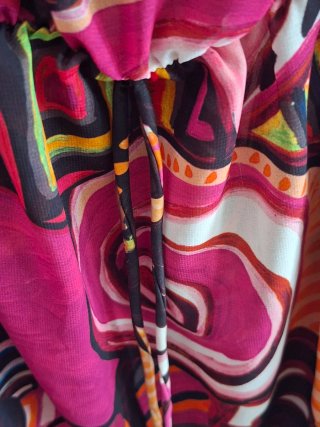 Vestido Multicolor Estampado Antigel Nuevo