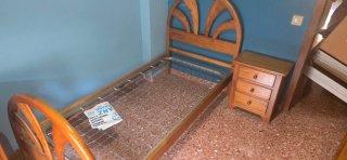 Dormitorio completo pino