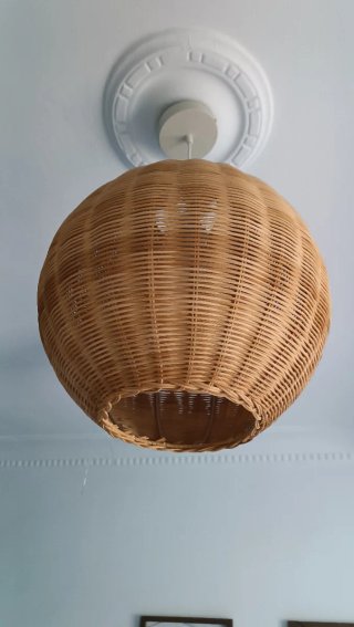 Lámpara ratán Maisons du Monde
