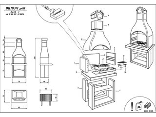 Cocina de obra exterior con barbacoa y fregadero