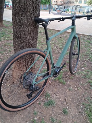 Bicicleta Gravel Verde
