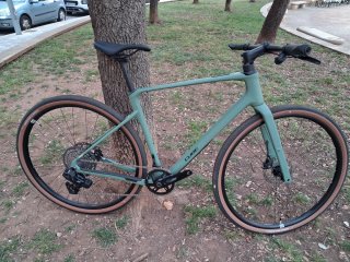 Bicicleta Gravel Verde