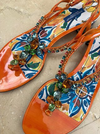 Sandalias Dolce & Gabbana con Cristales