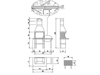 Barbacoa de obra leña y carbón