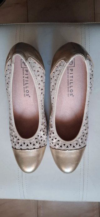 Zapatos Pitillos Mujer Dorados