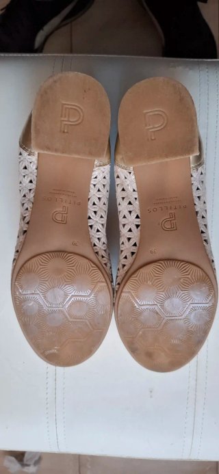 Zapatos Pitillos Mujer Dorados