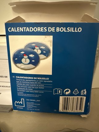 Calentadores de bolsillo pack 2 unidades