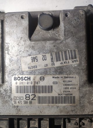 Centralita peugeot 0281010707 206 1.4 hdi mt 295