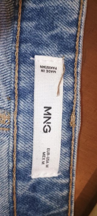 Falda midi vaquera Mango Talla M evasé